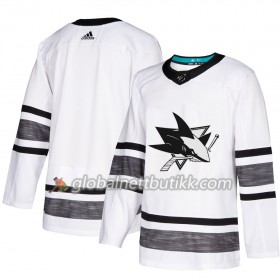 San Jose Sharks Hockeydrakt Blank Hvit 2019 NHL All-Star Adidas Authentic - Herre